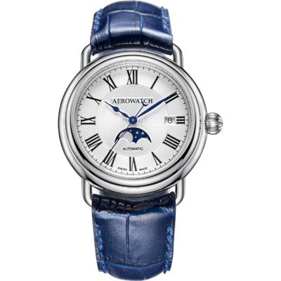 Aerowatch 1942 77983-AA01 1942 Moon phase Watch