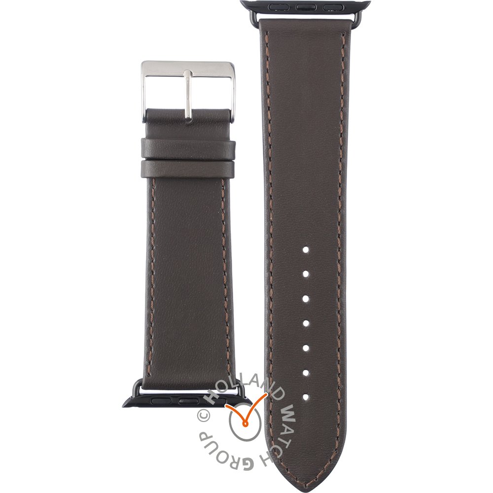 Apple Watch APBR24BL-M Brown leather 24 mm - Medium Strap