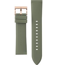 armani exchange rubber strap watch