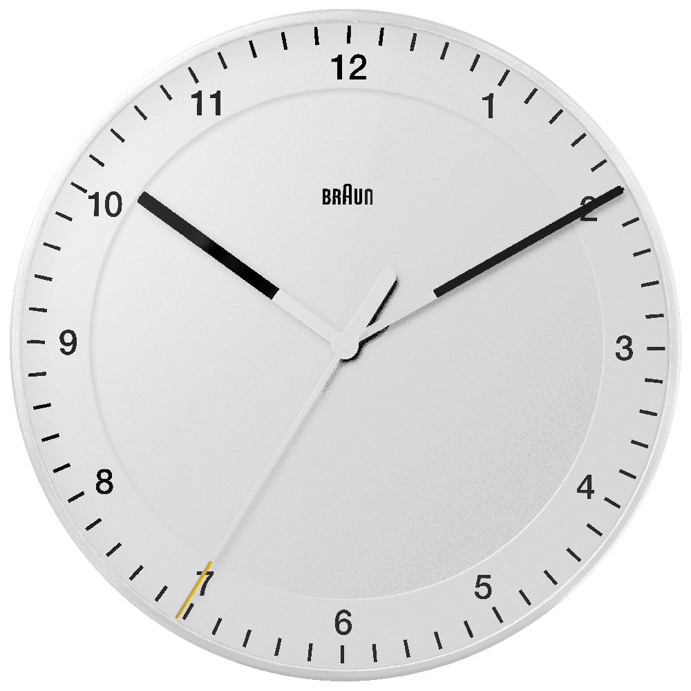 Braun BNC017WHWH-NRC Wall Clock Quartz Clock