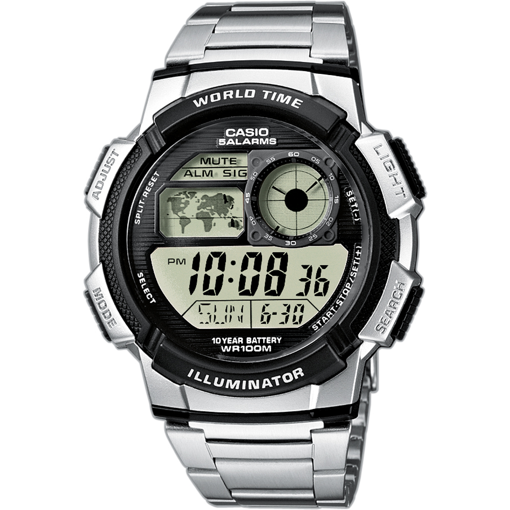 Casio Collection AE-1000WD-1AVEF World Time Watch