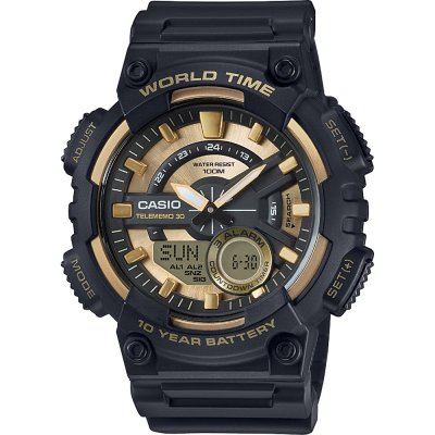 Casio Vintage AEQ-110BW-9AV Telememo 30 Watch