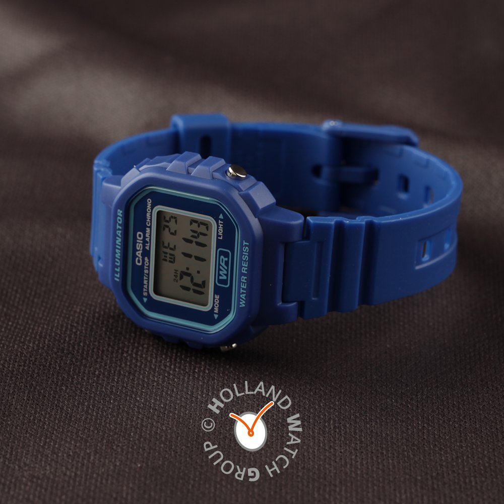 blue casio watch