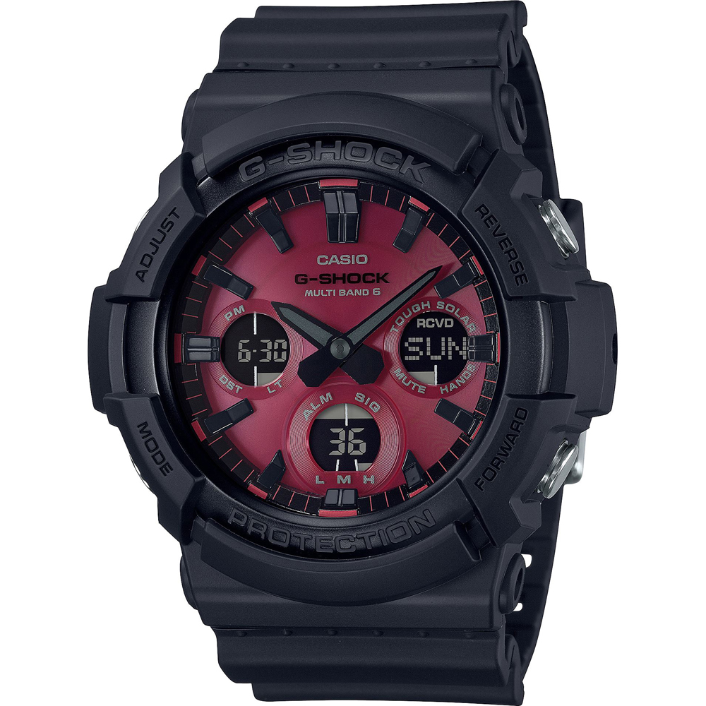 G-Shock Classic Style GAW-100AR-1AER Waveceptor - Red Adrenalin Watch