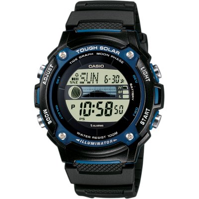 Casio Sport W-S210H-1AV Sports Tide Graph Watch