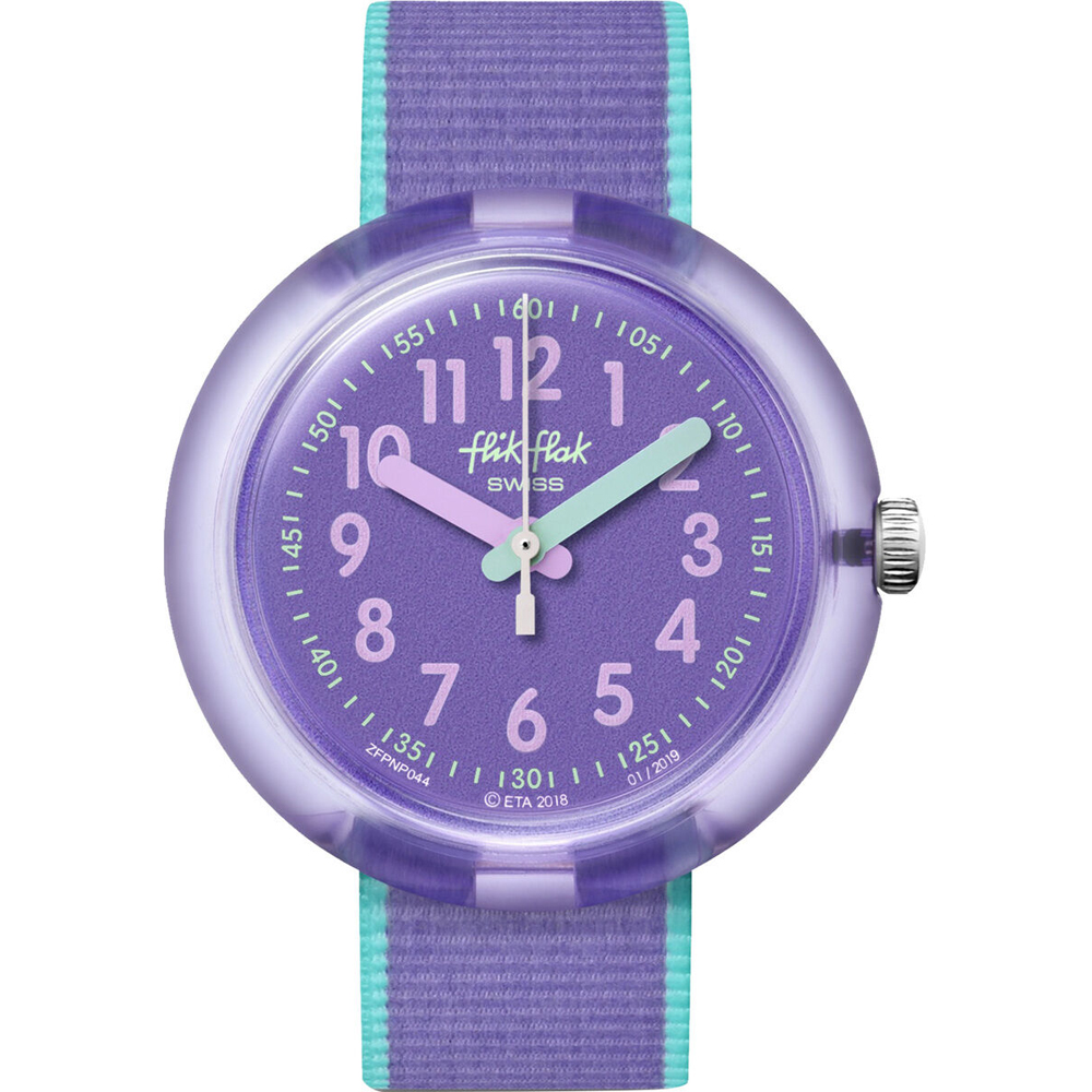 Flik Flak 5+ Power Time FPNP044 Color Blast Lilac Watch