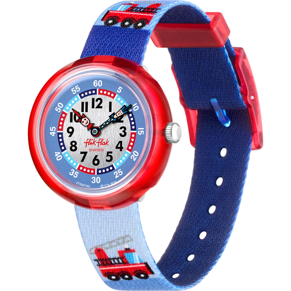 Flik Flak 5+ Power Time FBNP160 Firetruck Watch