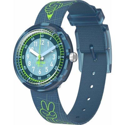 Flik Flak 5+ Power Time FPNP174 Code Talk Watch