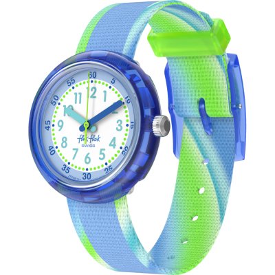 Flik Flak 5+ Power Time FPNP184 Flip it blue! Watch
