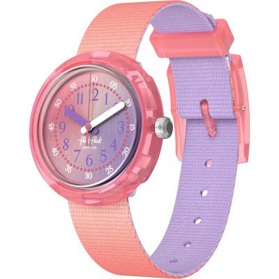 Flik Flak 5+ Power Time FPNP188 Quench In Pink Watch
