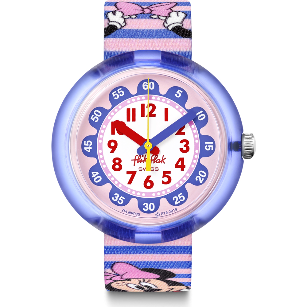 Flik Flak FLNP030 Minnie Stripes Watch