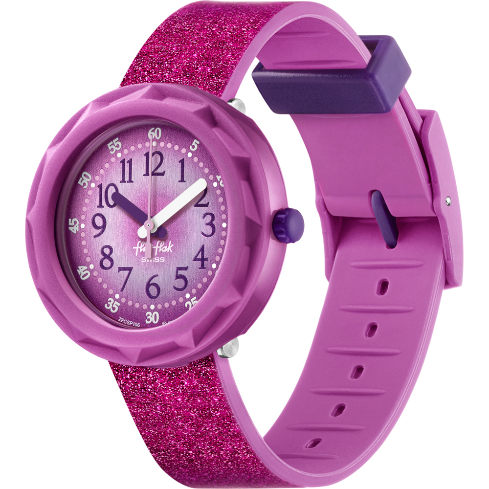 Flik Flak 5+ Power Time FCSP106 Purpleaxus Watch