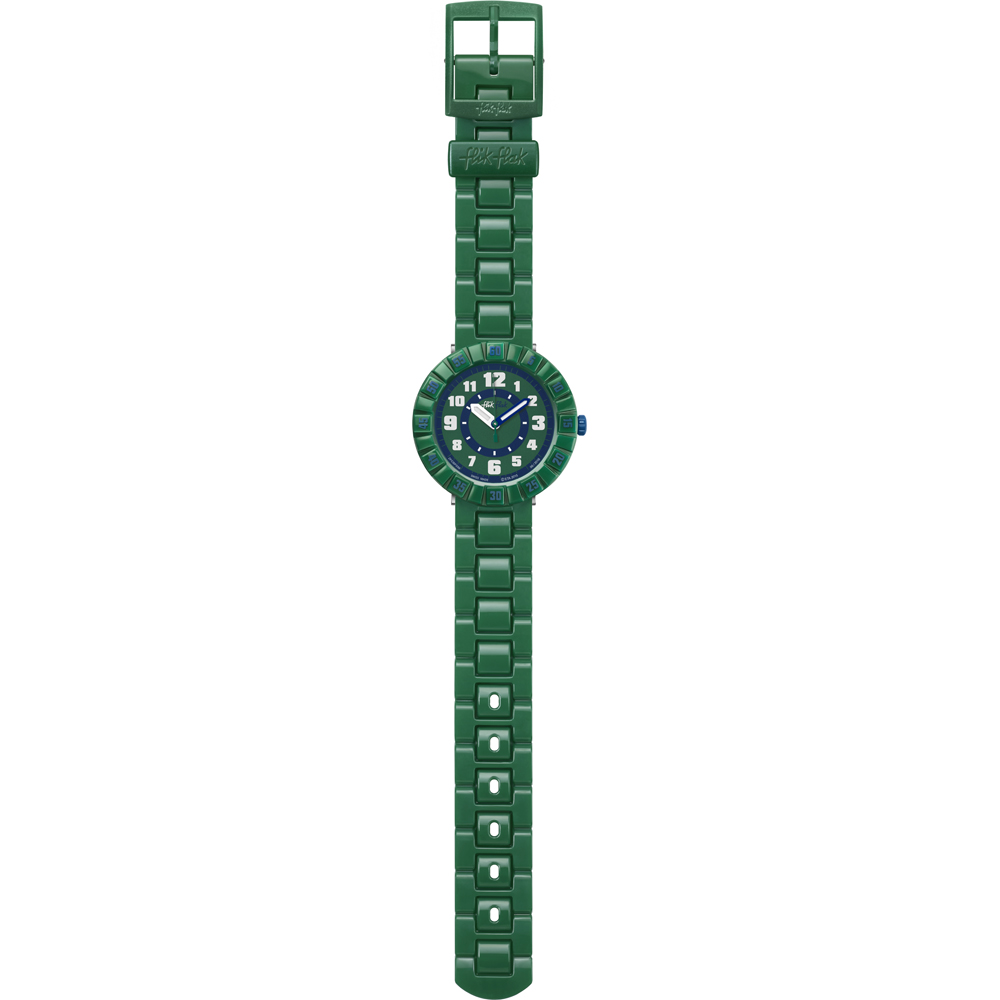 Flik Flak 7+ Power Time FCSP039 Seriously Green Watch