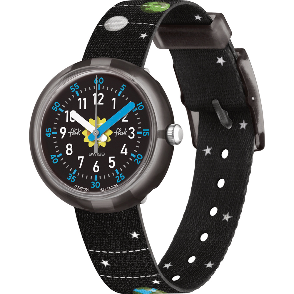 Flik Flak 7+ Power Time FPNP097 Solar System Watch