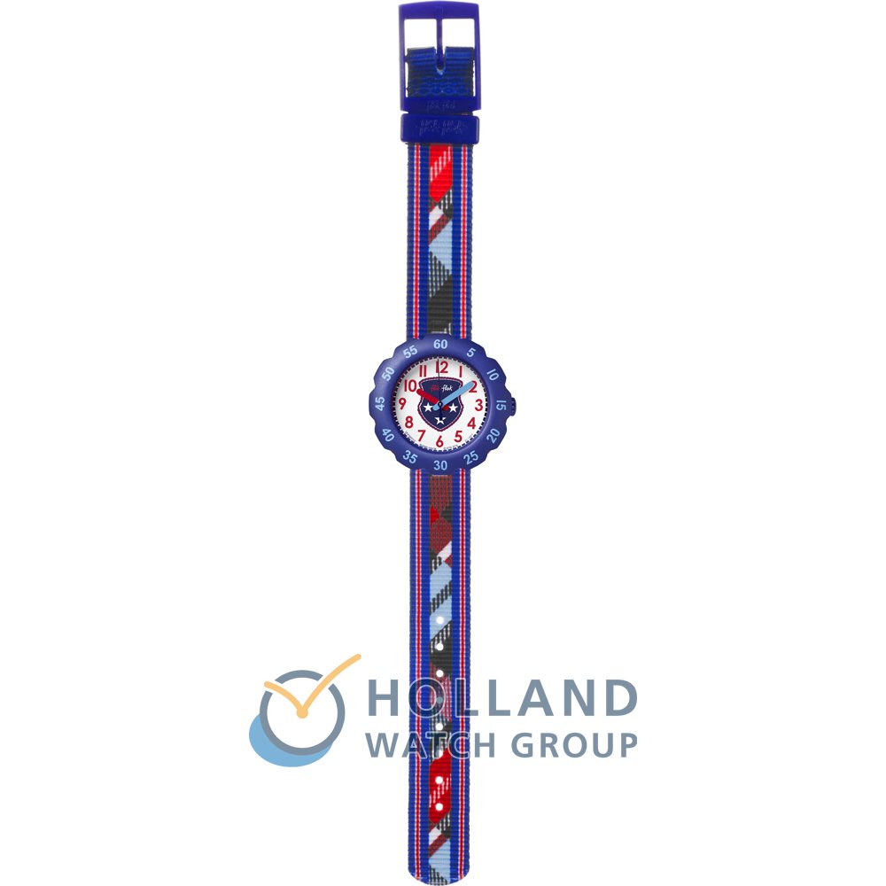 Flik Flak 5+ Power Time FPSP012 Tartan Style Watch