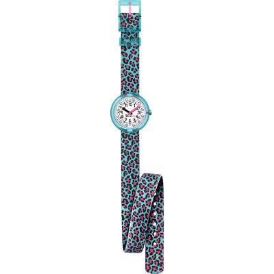 Flik Flak 5+ Power Time FPNP008 Turquoise Jubatus Watch