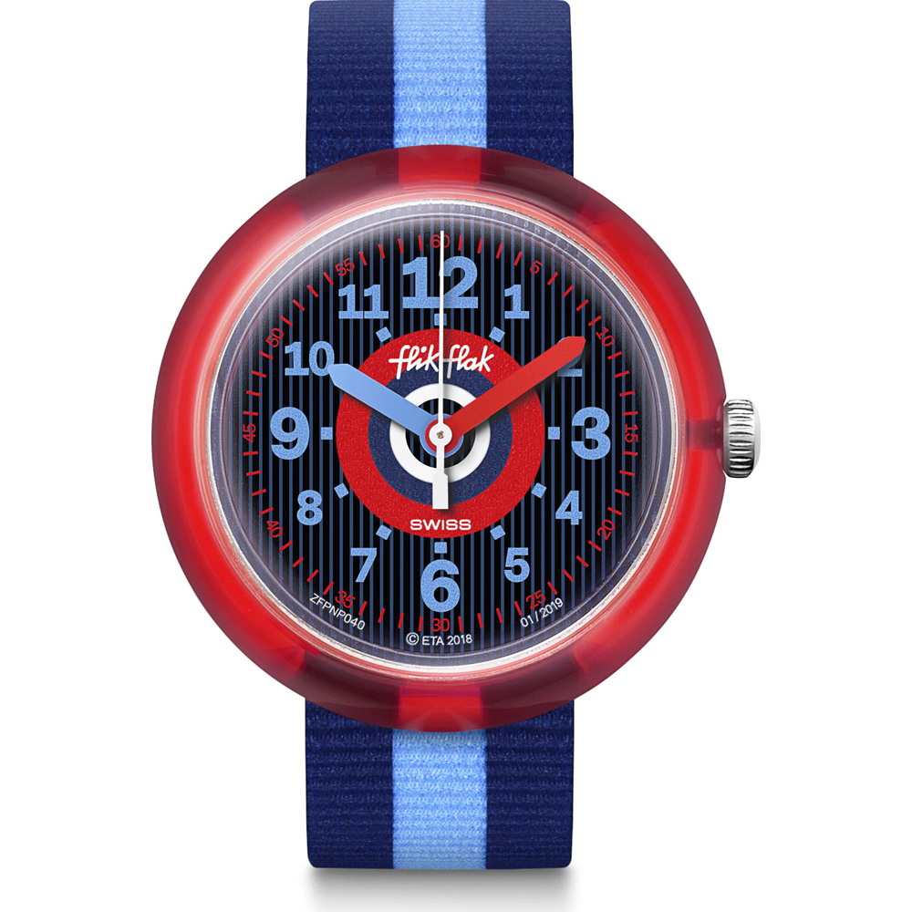 Flik Flak 5+ Power Time FPNP040 Twoblue Watch