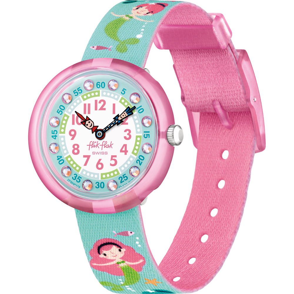 Flik Flak 3+ Story Time FBNP179 Mermalicious Watch