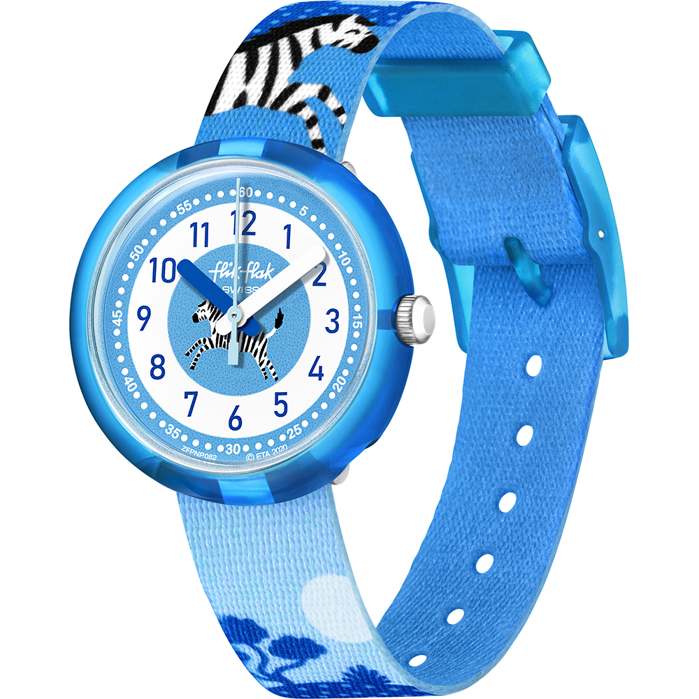 Flik Flak 5+ Power Time FPNP082 Zebrannah Watch