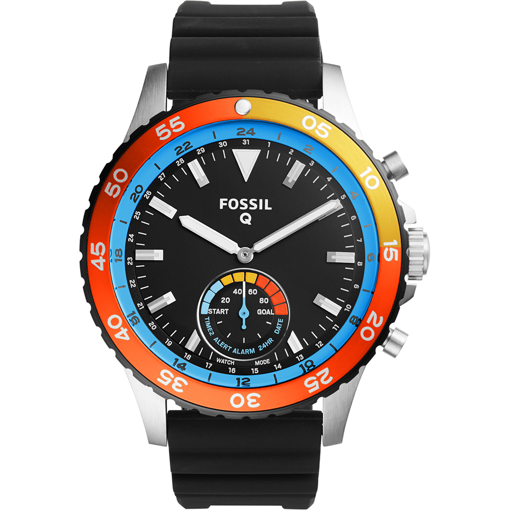 Fossil Hybrid HR FTW1124 Q Crewmaster Watch