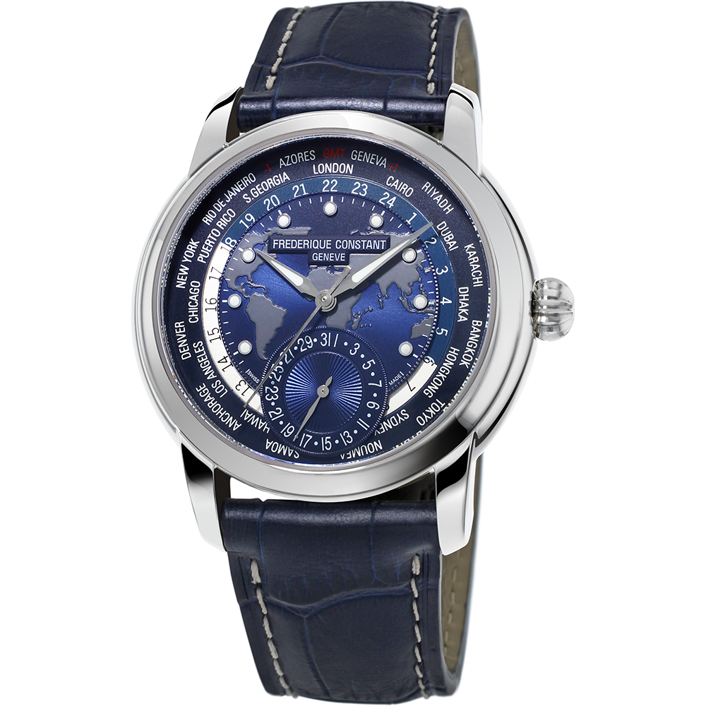 Frederique Constant Manufacture FC-718NWM4H6 Manufacture Worldtimer Watch