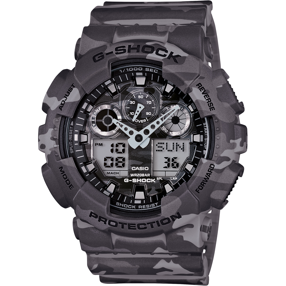 G-Shock Classic Style GA-100CM-8A Camouflage Watch