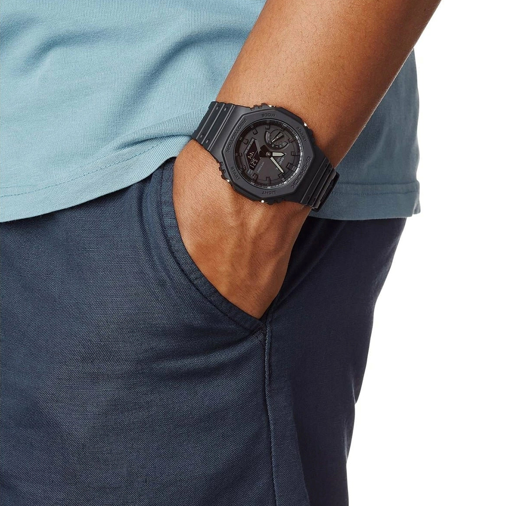 G-Shock Classic GA-2100-1A1ER Carbon Watch • 4549526241659 • Watch.co.uk