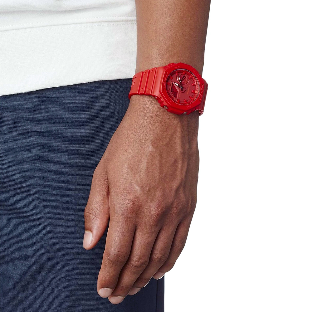 g shock red watch