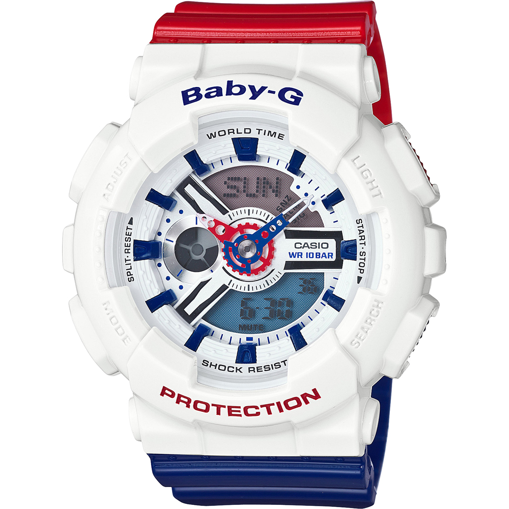 G-Shock Baby-G BA-110TR-7AER Classic Tri Color Watch