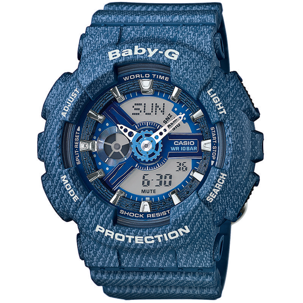 G-Shock Baby-G BA-110DC-2A2ER Denim Color Watch