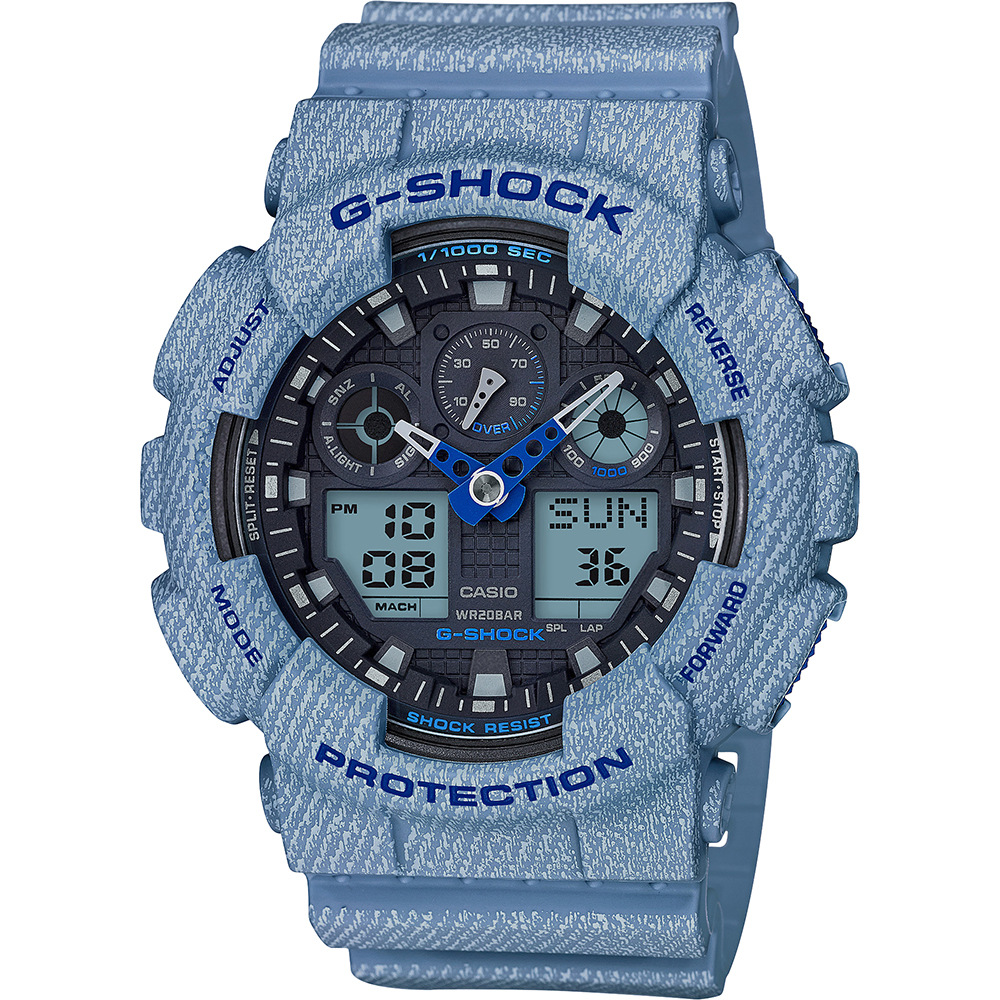 G-Shock Classic Style GA-100DE-2AER Denim Color Watch