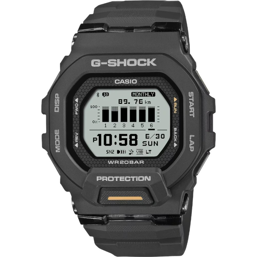 新品未使用CASIO G-SHOCK GBD-200-1ER G-Shock G-Squad GBD-200-1A1ER Watch • EAN: 4549526411557 • Watch.co.uk