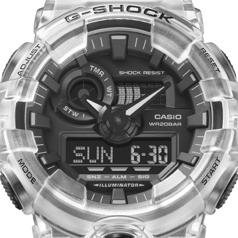 g shock casio transparent