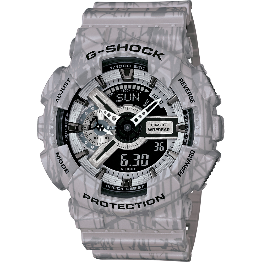 G-Shock Classic Style GA-110SL-8A Slash Pattern Watch