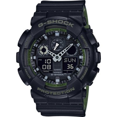 G-Shock Classic Style GA-100L-1A Ana-Digi - Layered Color Watch