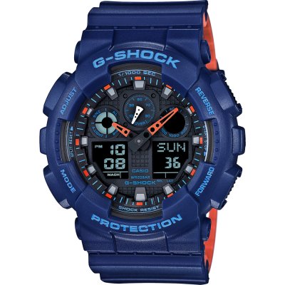 G-Shock Classic Style GA-100L-2A Ana-Digi - Layered Color Watch