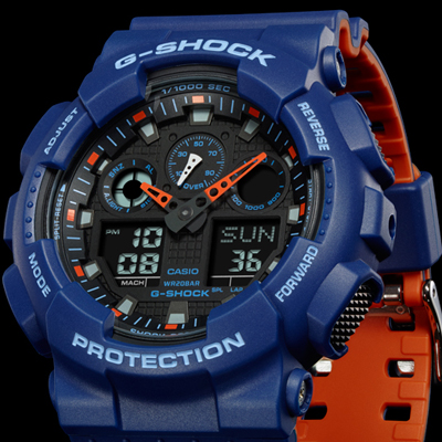 g shock watch blue