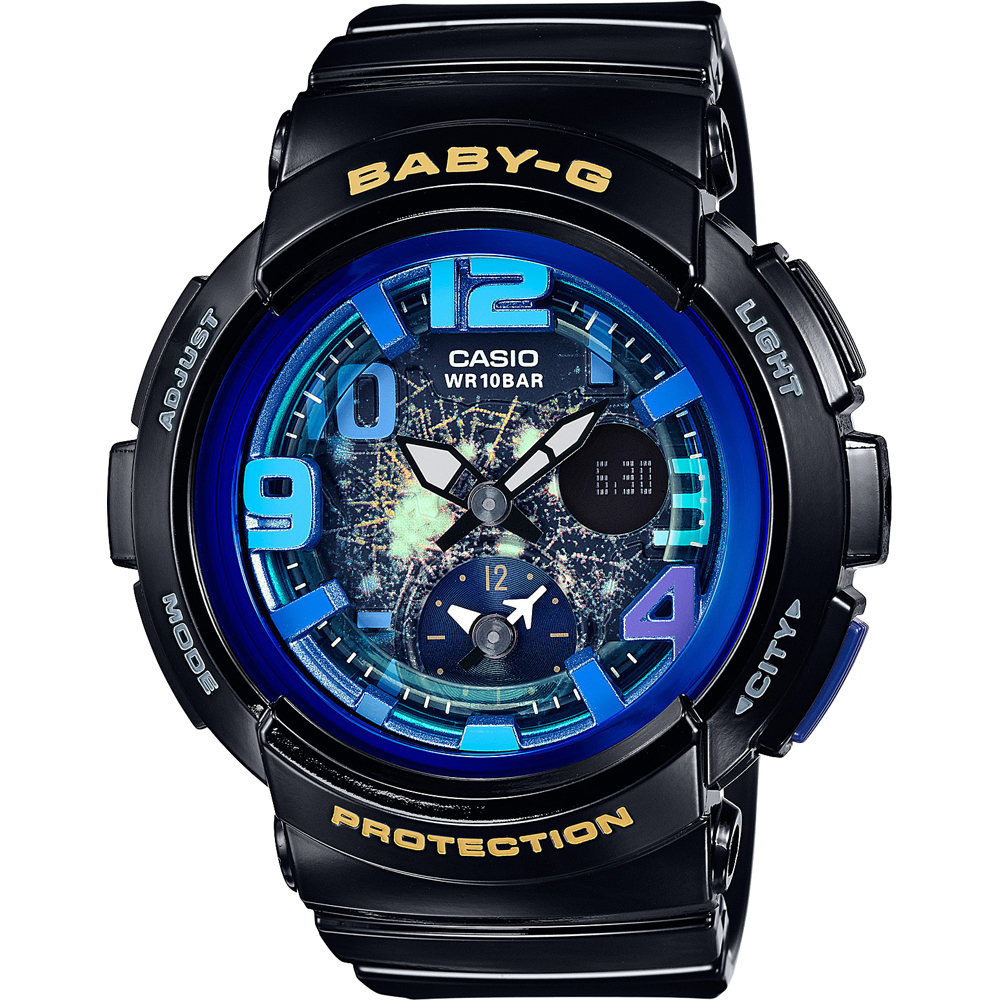 G-Shock Baby-G BGA-190GL-1B Cosmic Face Watch