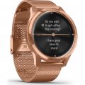 18K Rose Gold Hybrid Smartwatch with hidden touchscreen Spring and Summer Collection Garmin