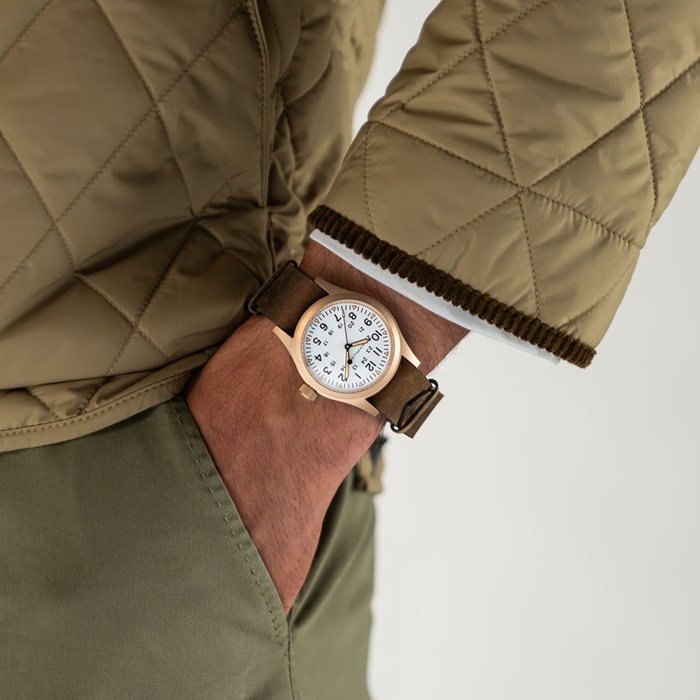 Hamilton Field H69459510 Khaki Field Mechanical Bronze Watch • EAN 