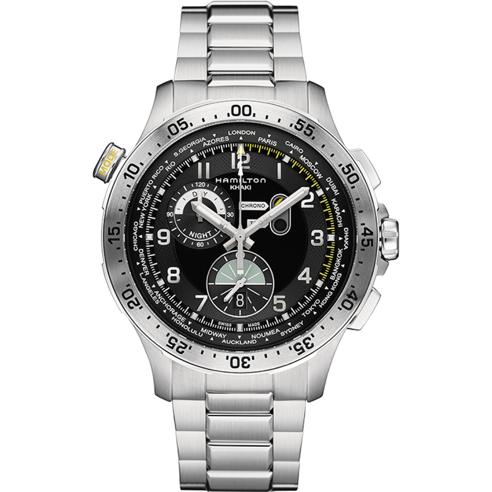 Hamilton Aviation H76714135 Worldtimer Watch