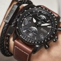 Black stainless steel pilot chronograph Spring and Summer Collection Hugo Boss