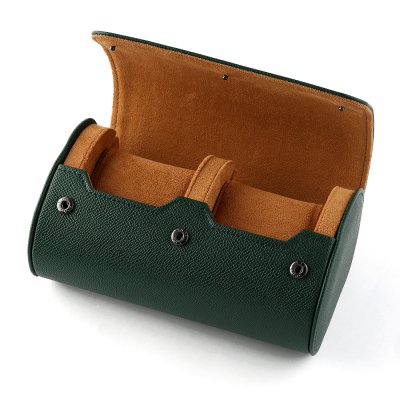 HWG WATCHROLL-TWO-GR Watchroll Two Green Watch storage box