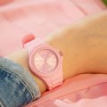 Pink silicone watch with sunray dial - Size Small Spring and Summer Collection Ice-Watch