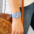 Blue silicone watch with sunray dial - Size Small Spring and Summer Collection Ice-Watch