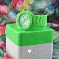 Green silicone watch with sunray dial - Size Medium Spring and Summer Collection Ice-Watch
