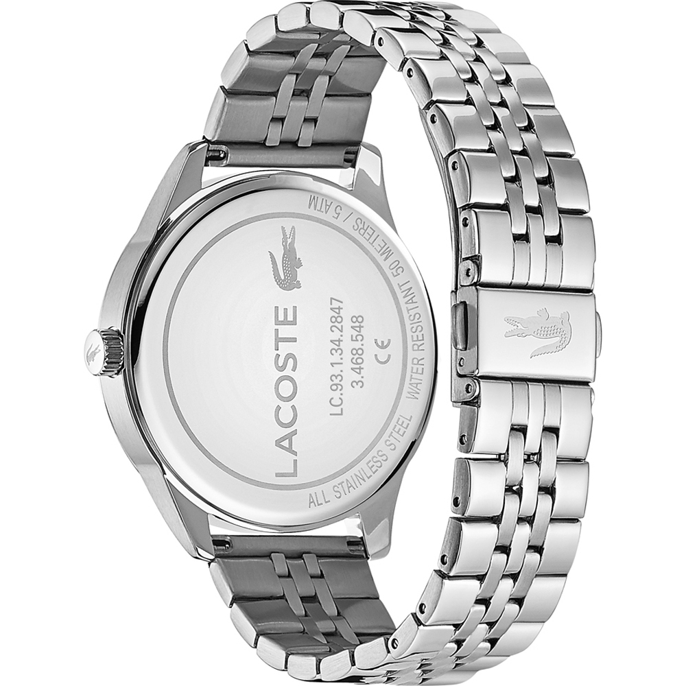 lacoste watch silver