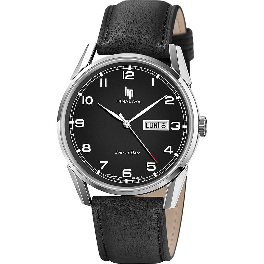 Orologio Lip Himalaya 40 Uomo - Acciaio E Pelle Marrone, Quadrante Blu - 671705 - 2