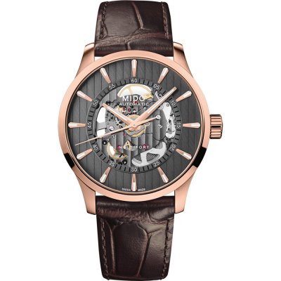 MIDO Multifort M0384363606100 Multifort Skeleton Vertigo Watch