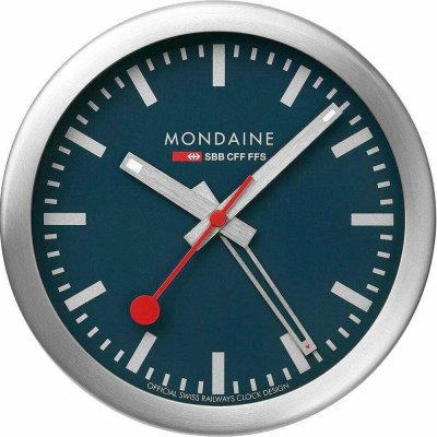 Mondaine Railways A997.MCAL.46SBV.2 Mini Table and Wall Clock Clock